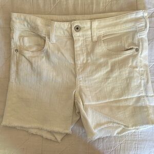 Pilcro and the Letterpress Off-White Jean Shorts